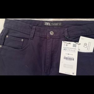 Zara mens drk blue chinos 31/30